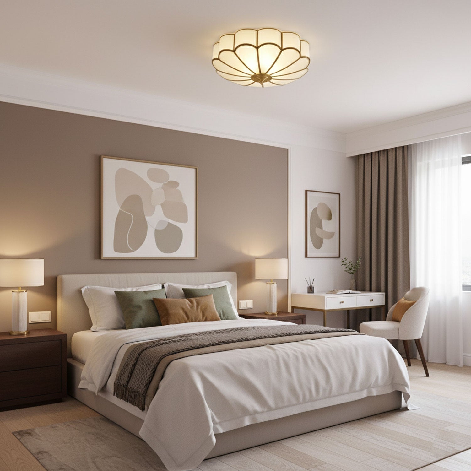 Flower Shape Glass Recessed Ceiling Light - Vakkerlight