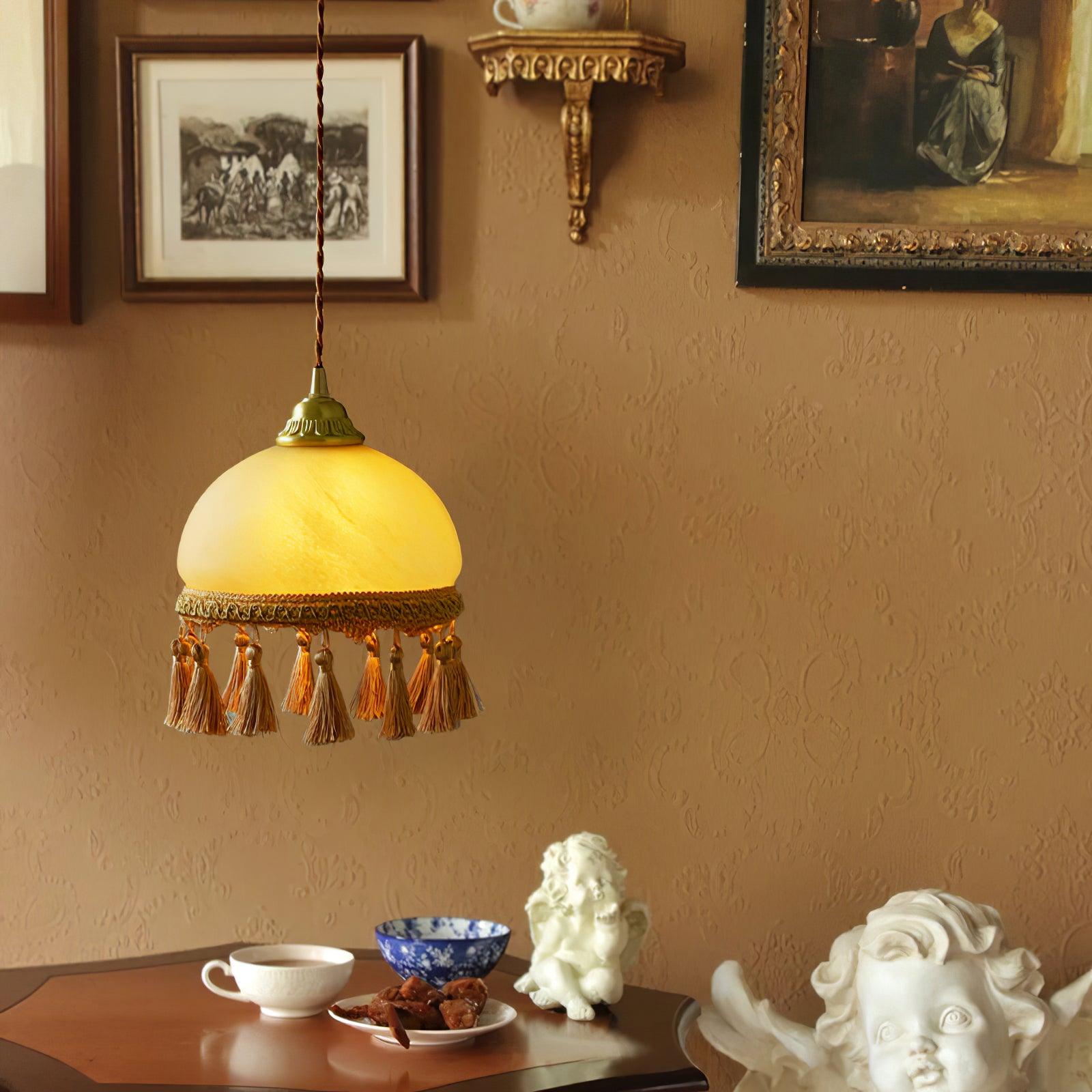French Tassels Brass Pendant Light - Vakkerlight