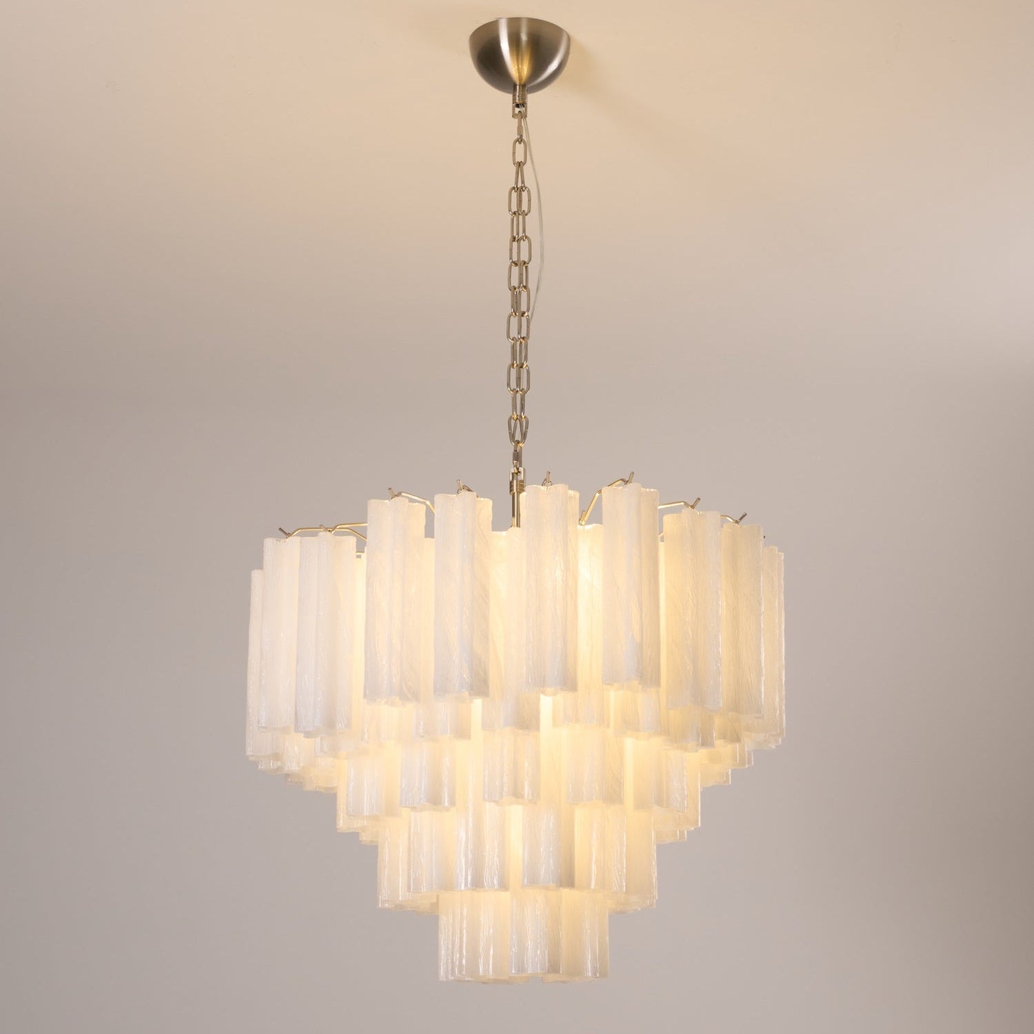 Frosted Murano Cascade Chandelier - Vakkerlight