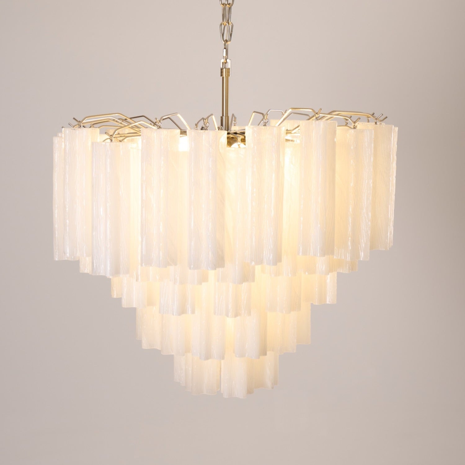 Frosted Murano Cascade Chandelier - Vakkerlight