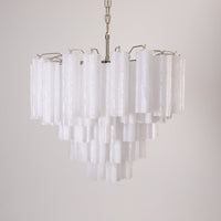 Frosted Murano Cascade Chandelier - Vakkerlight