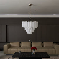 Frosted Murano Cascade Chandelier - Vakkerlight