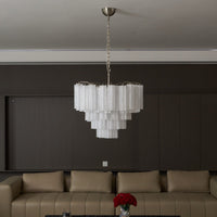 Frosted Murano Cascade Chandelier - Vakkerlight