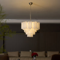 Frosted Murano Cascade Chandelier - Vakkerlight