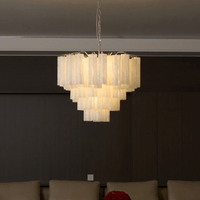 Frosted Murano Cascade Chandelier - Vakkerlight