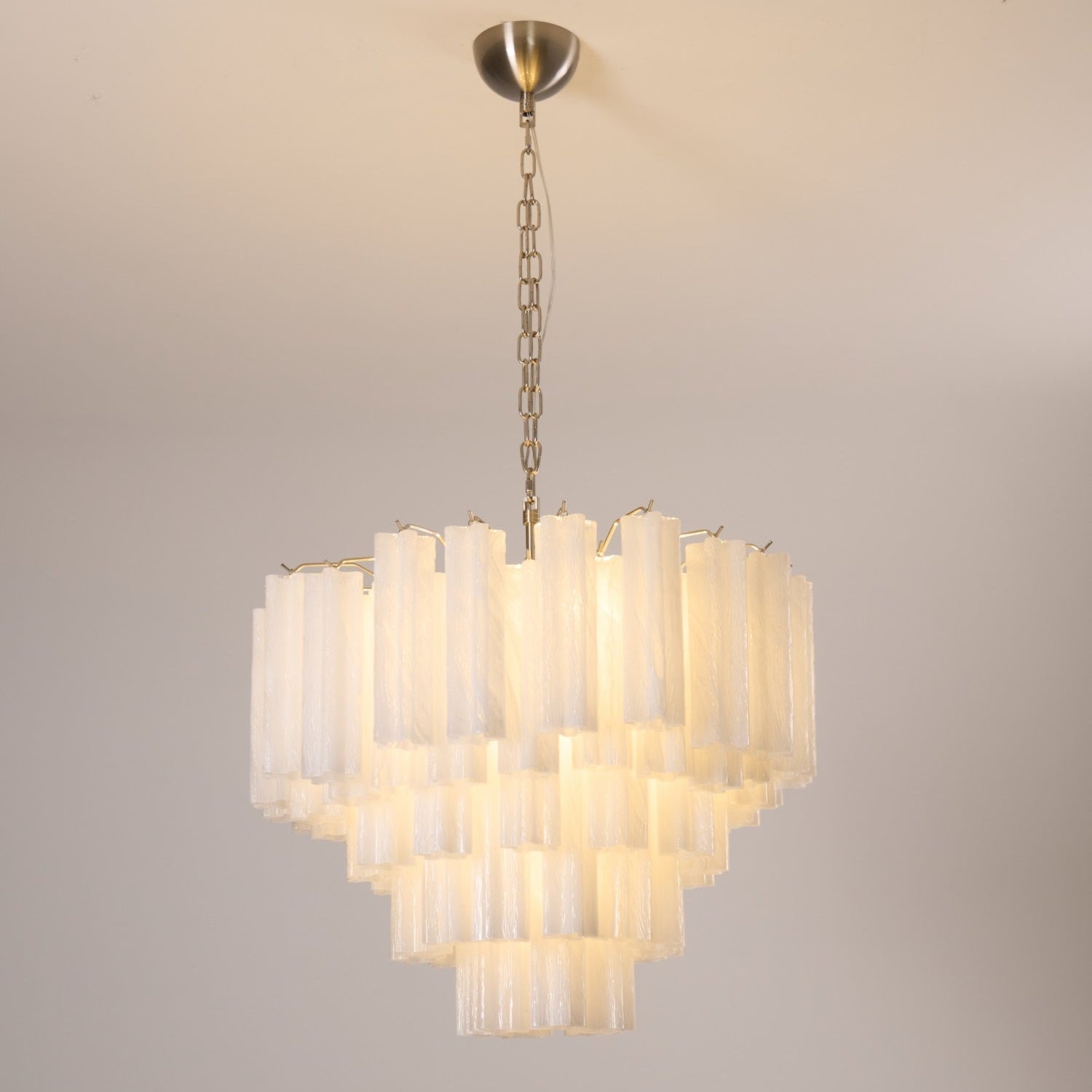Frosted Murano Cascade Chandelier - Vakkerlight