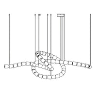 Gabriel Gold Chandelier - Vakkerlight