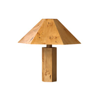 Vakker Limited Burl Bark Table Lamp — Wood Scandinavian Wholesale Lighting for Bedrooms