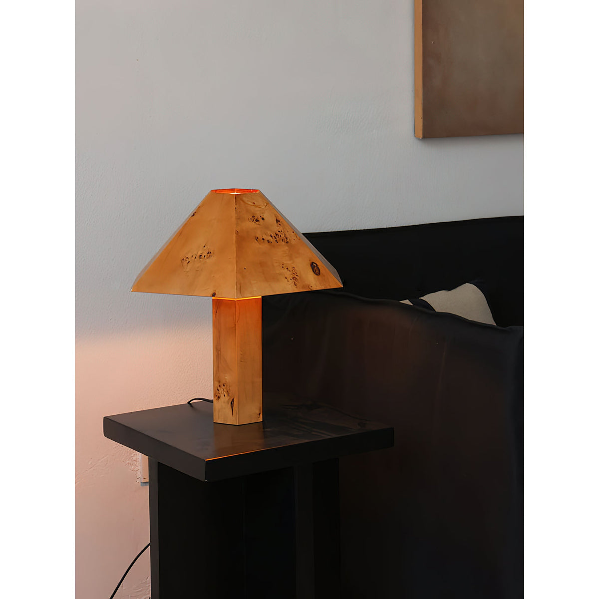 Vakker Limited Burl Bark Table Lamp — Detail View 19