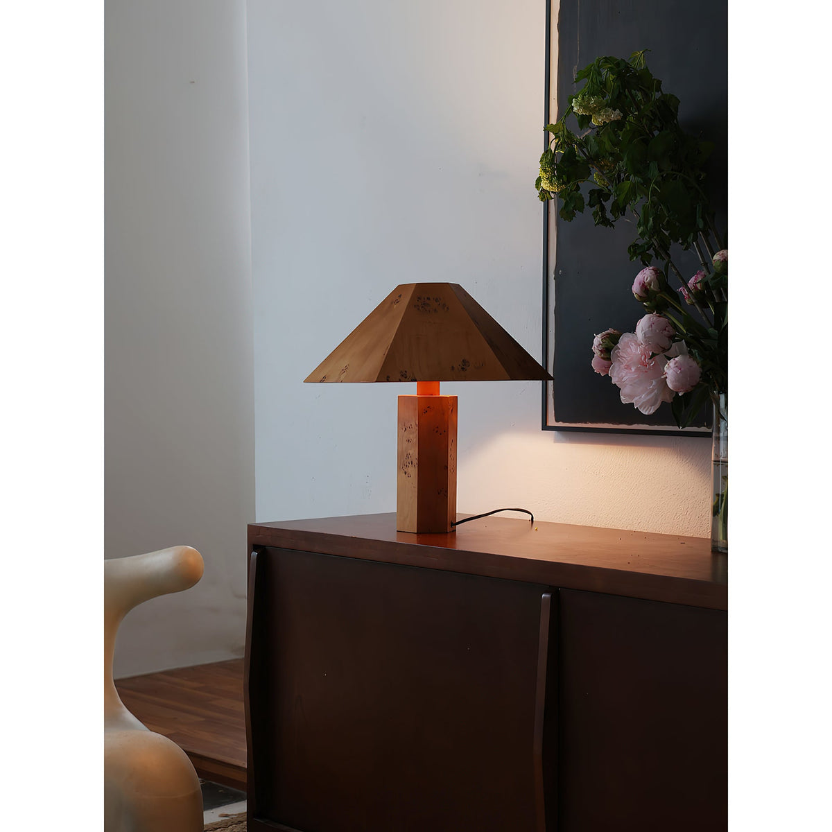 Vakker Limited Burl Bark Table Lamp — Detail View 22