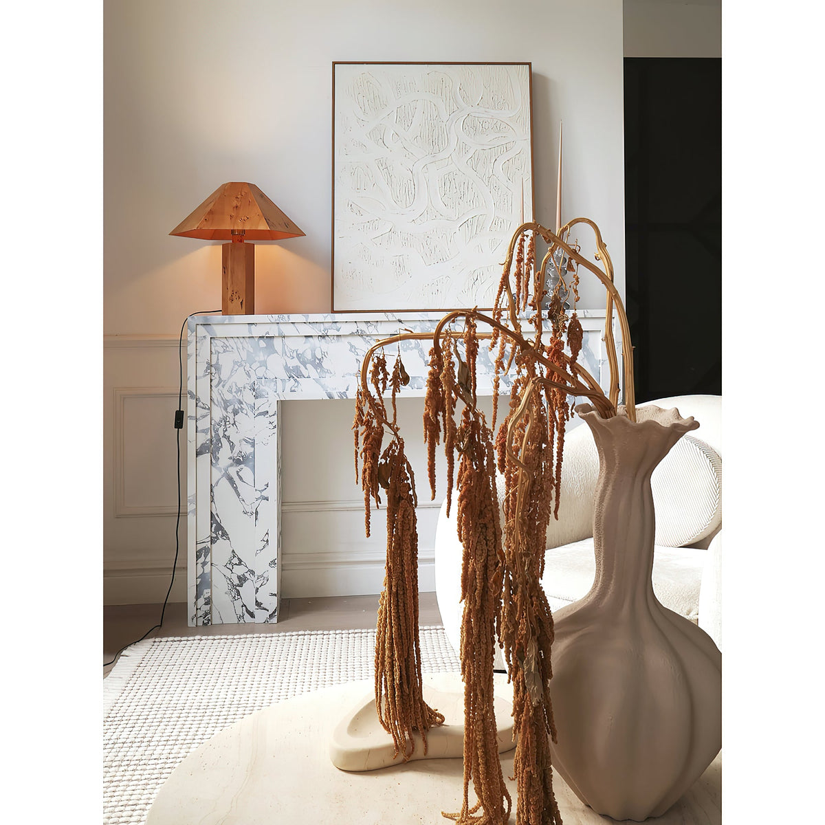 Vakker Limited Burl Bark Table Lamp — Detail View 23
