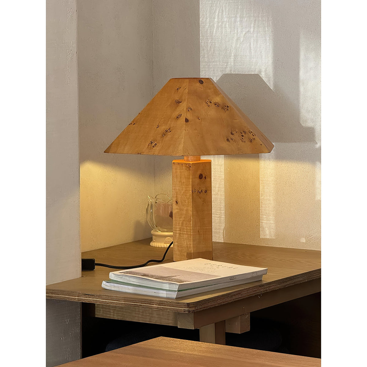 Vakker Limited Burl Bark Table Lamp — Detail View 24