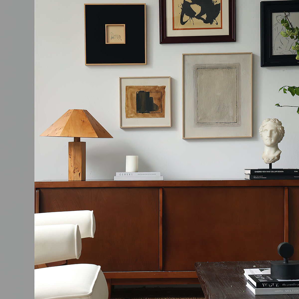 Vakker Limited Burl Bark Table Lamp — Detail View 3