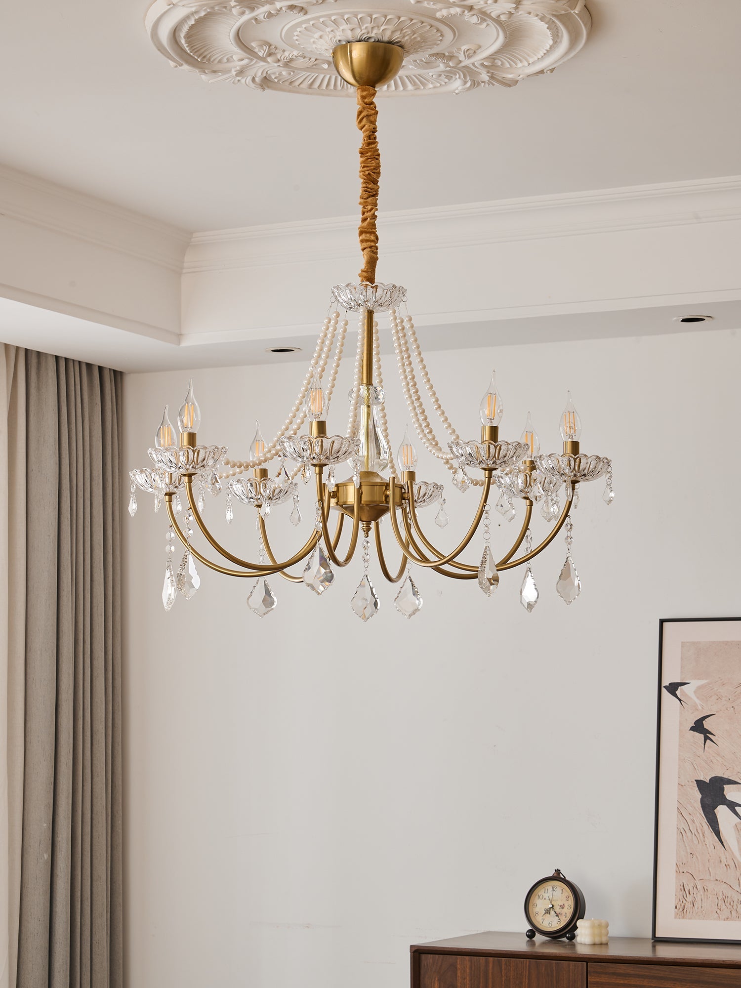 Glamour Pearl Chandelier - Vakkerlight