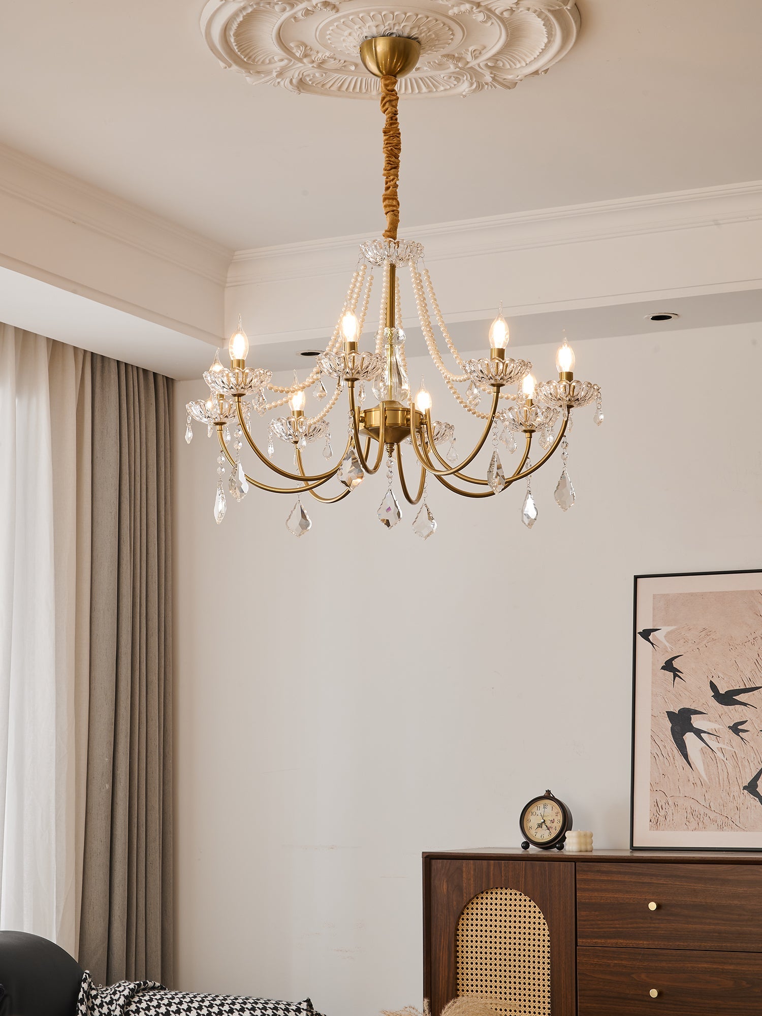 Glamour Pearl Chandelier - Vakkerlight