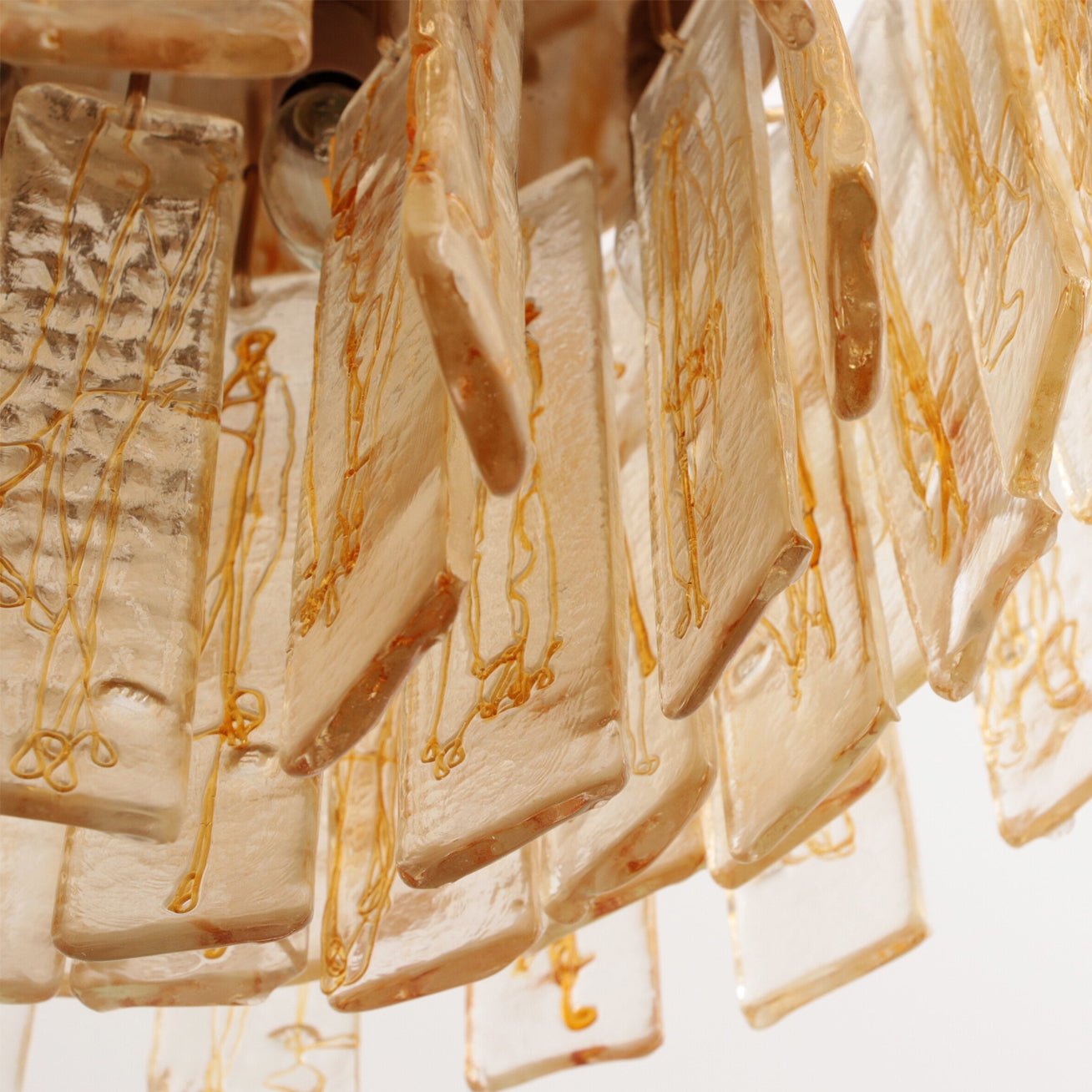 Golden Amber Murano Glass Chandelier - Vakkerlight