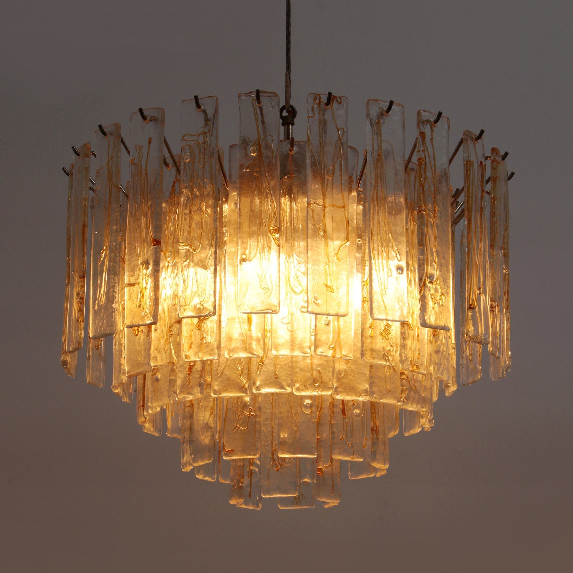 Golden Amber Murano Glass Chandelier - Vakkerlight