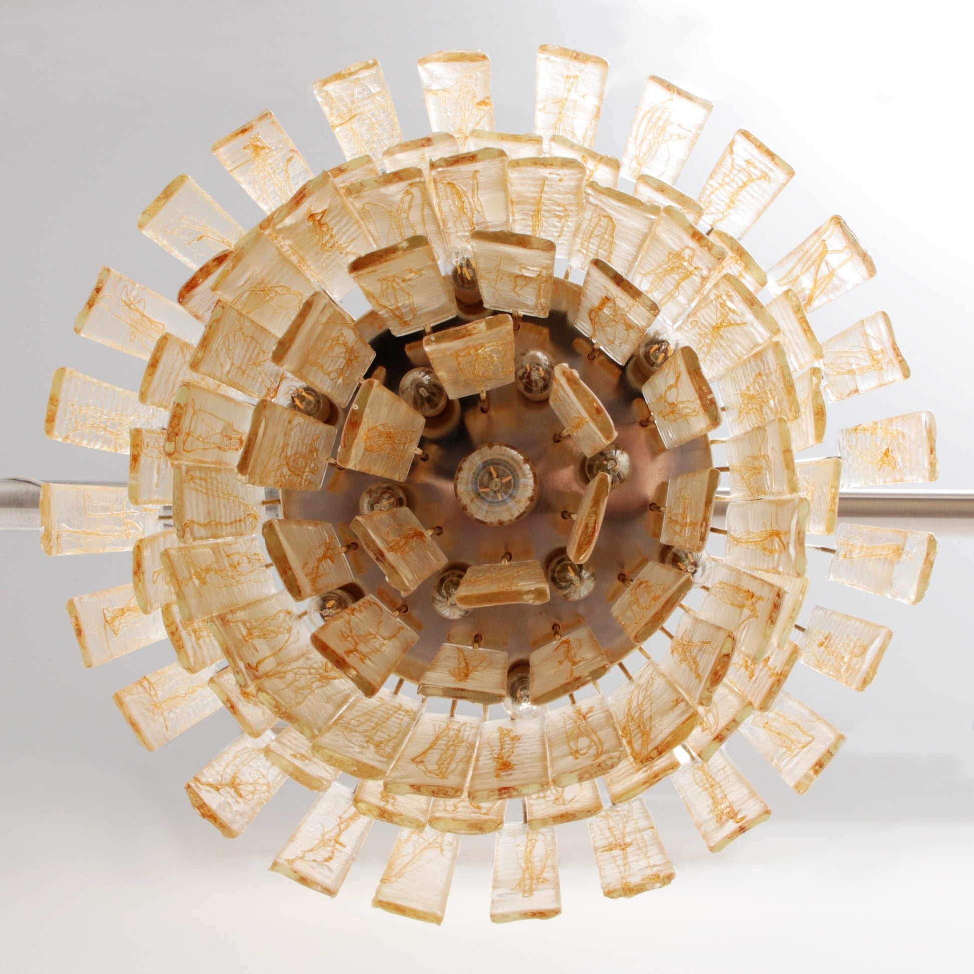 Golden Amber Murano Glass Chandelier - Vakkerlight