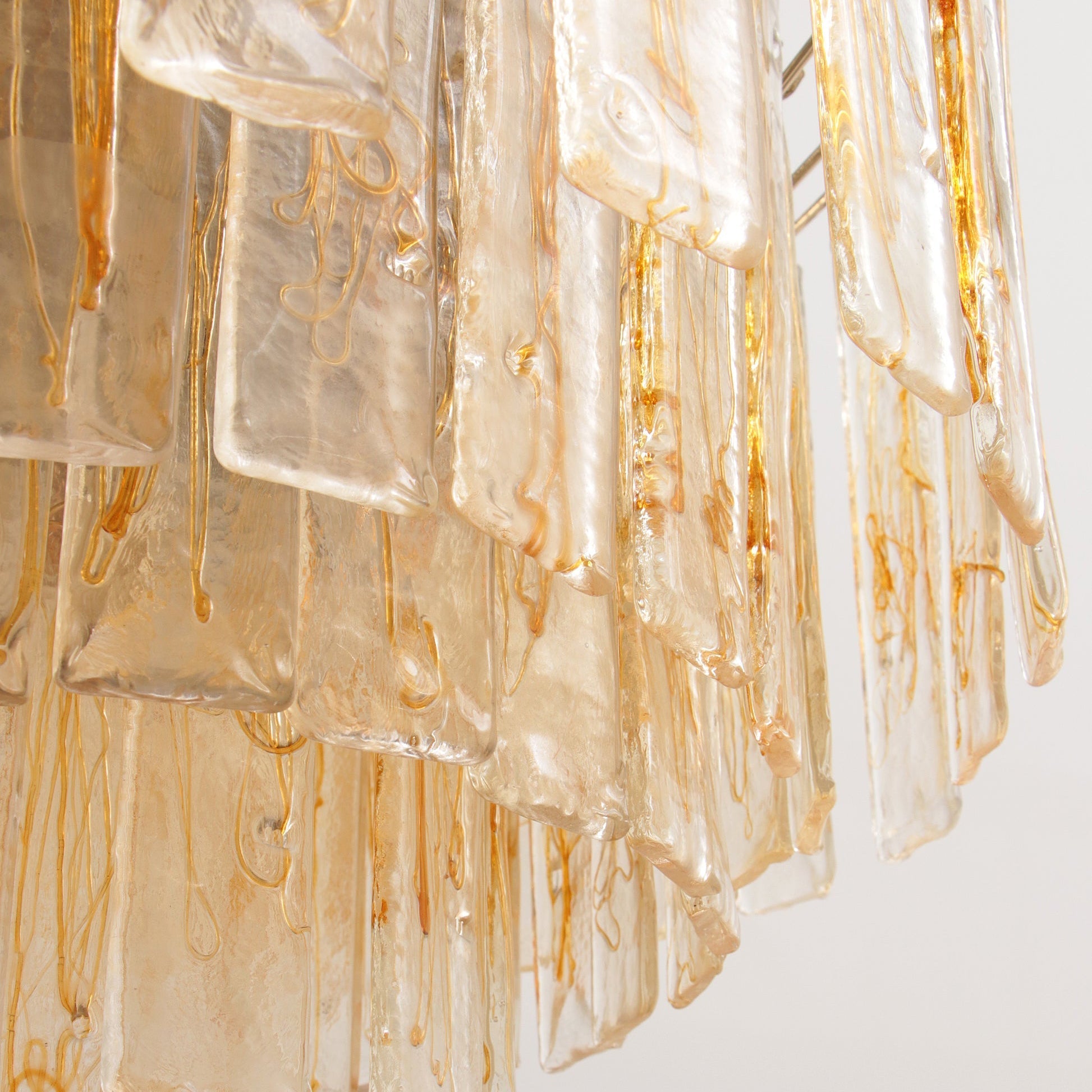Golden Amber Murano Glass Chandelier - Vakkerlight