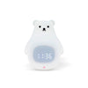 Great White Bear Alarm Clock Night Light (built-in battery), Cute cartoon style, suitable for children's bedrooms and dormitories