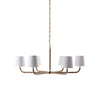 Holden Cane Chandelier, American vintage style, suitable for residential living room and dining room