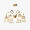 Ice Cream Crystal Chandeliers, Light luxury and retro style, suitable for restaurants and bedrooms