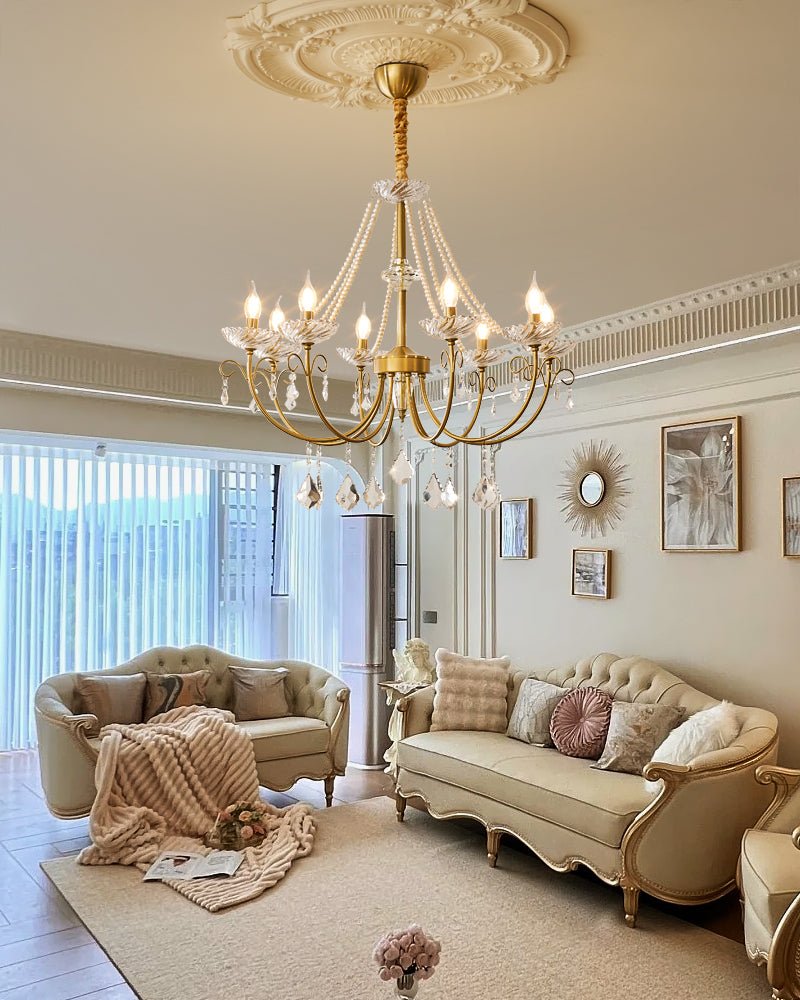 Imperial Pearl Crystal Chandelier - Vakkerlight