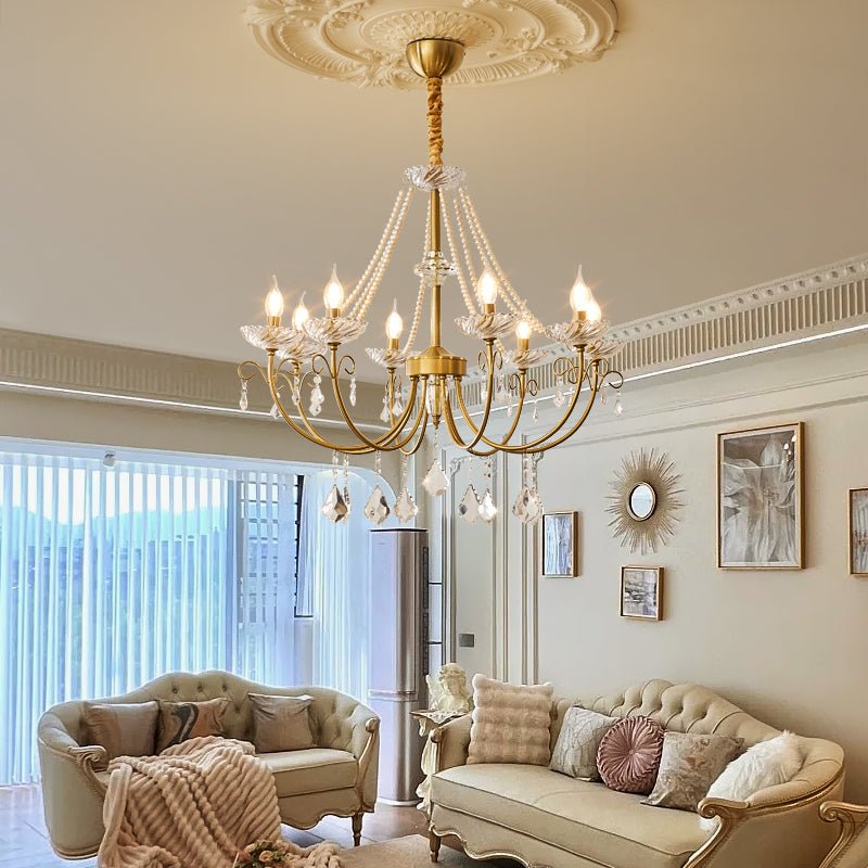 Imperial Pearl Crystal Chandelier - Vakkerlight