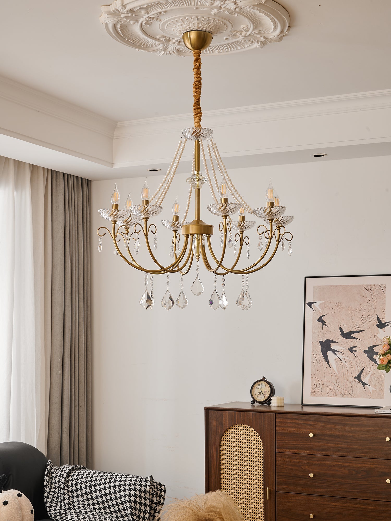 Imperial Pearl Crystal Chandelier - Vakkerlight