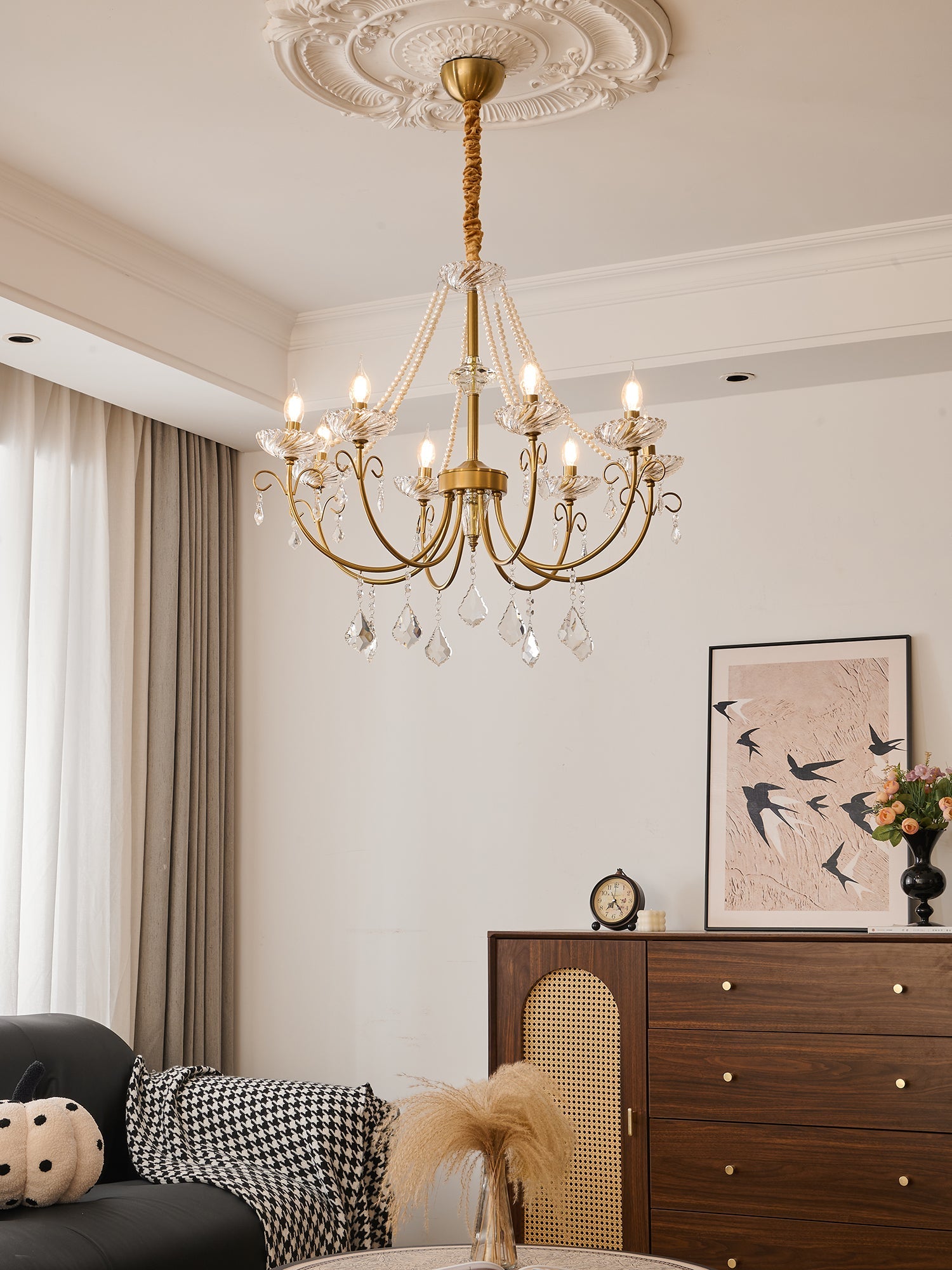 Imperial Pearl Crystal Chandelier - Vakkerlight