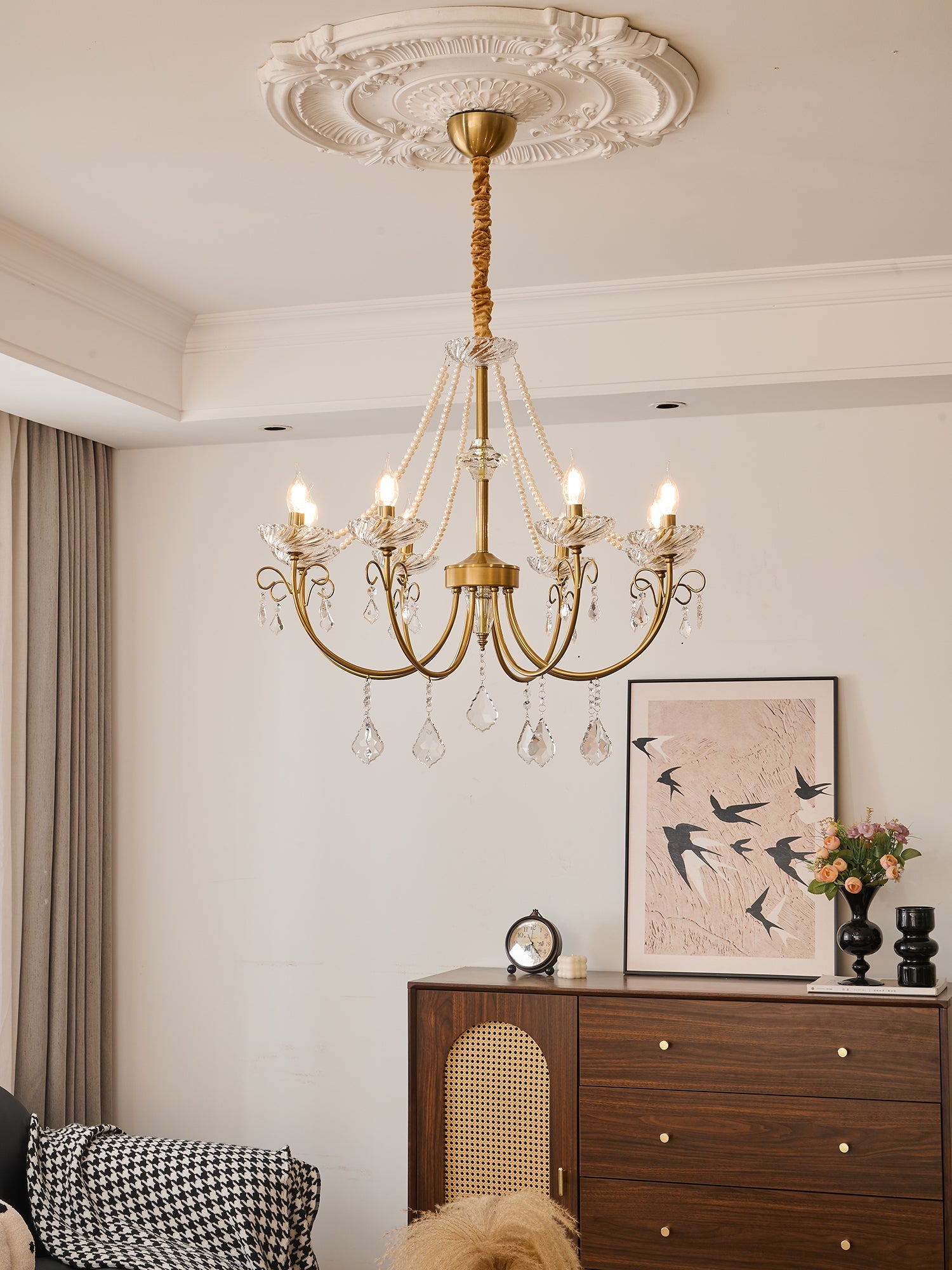Imperial Pearl Crystal Chandelier - Vakkerlight