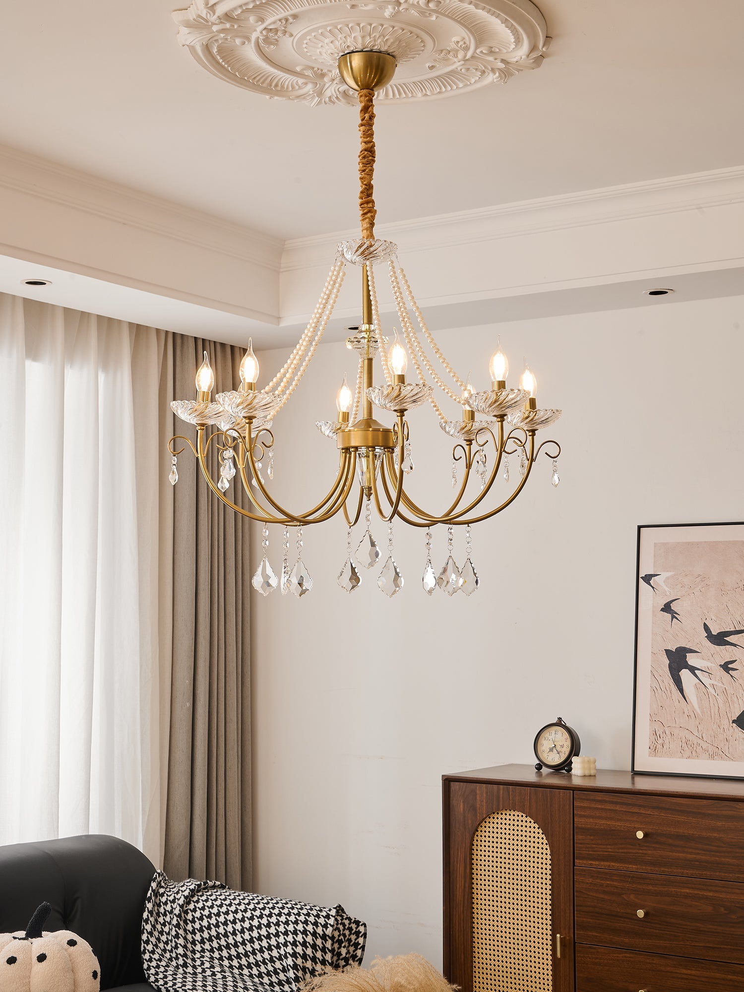 Imperial Pearl Crystal Chandelier - Vakkerlight