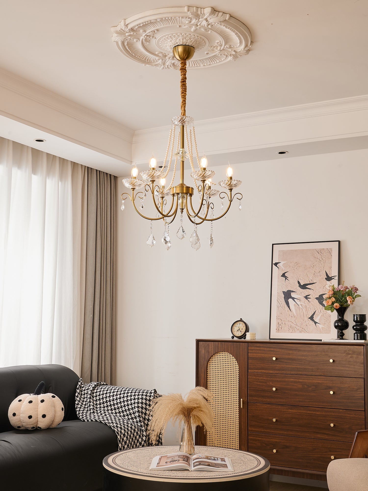 Imperial Pearl Crystal Chandelier - Vakkerlight