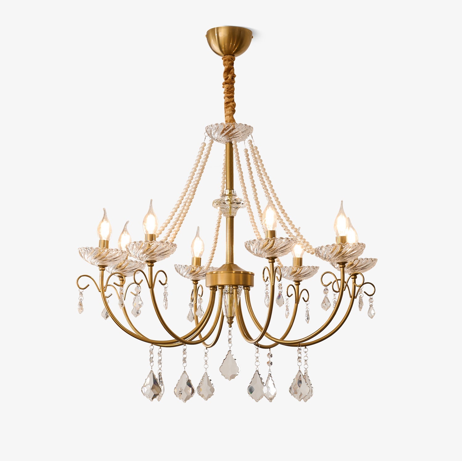 Imperial Pearl Crystal Chandelier - Vakkerlight