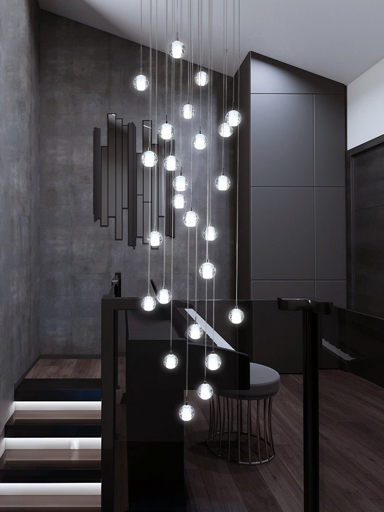 Crystal Bubbles Balls Pendant Lamp - Vakkerlight