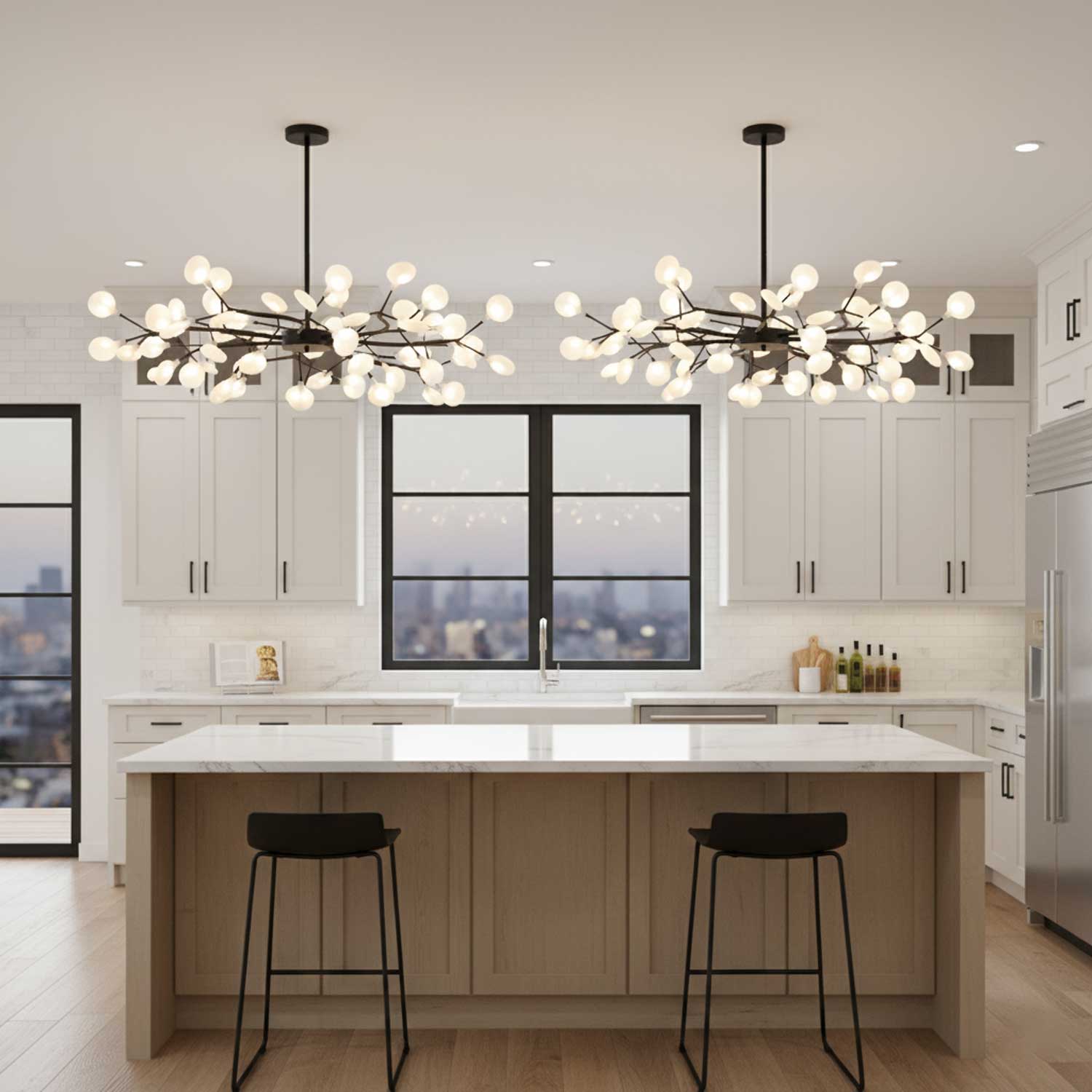 LED Firefly Sputnik Chandelier - Vakkerlight