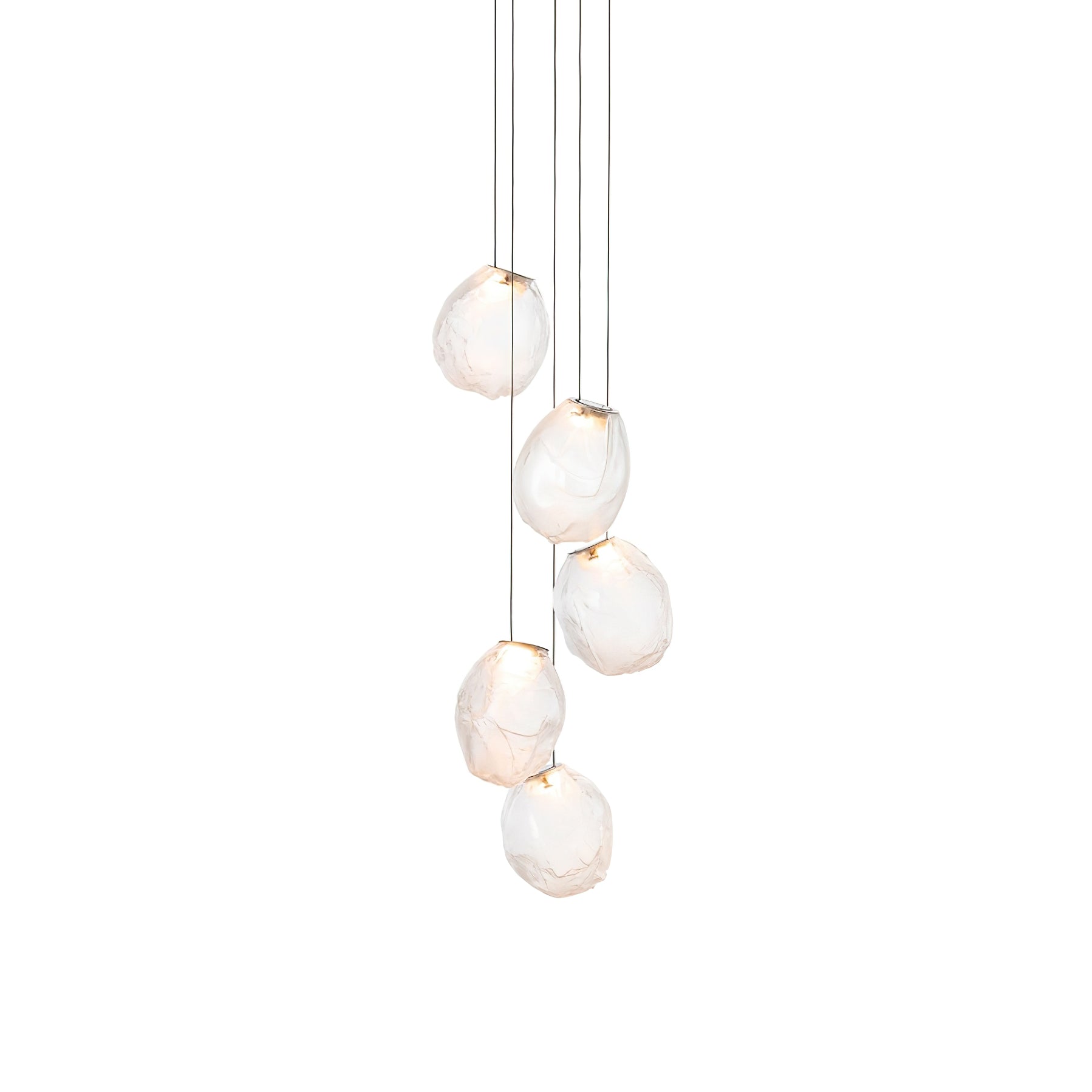 Factory Wholesale - LED Liquid Glass Stone Pendant Light, modern Art D ...