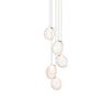 Factory Wholesale - LED Liquid Glass Stone Pendant Light, modern Art Deco style, suitable for light luxury living rooms and high-end commercial spaces