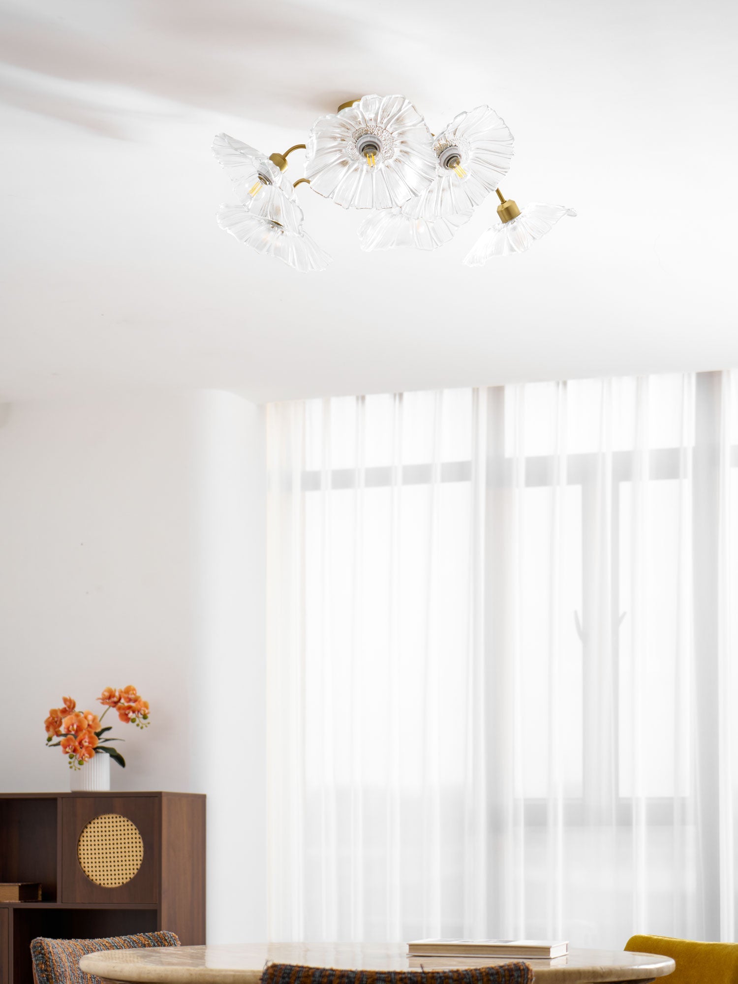 Lotus Leaf Glass Ceiling Lamp - Vakkerlight
