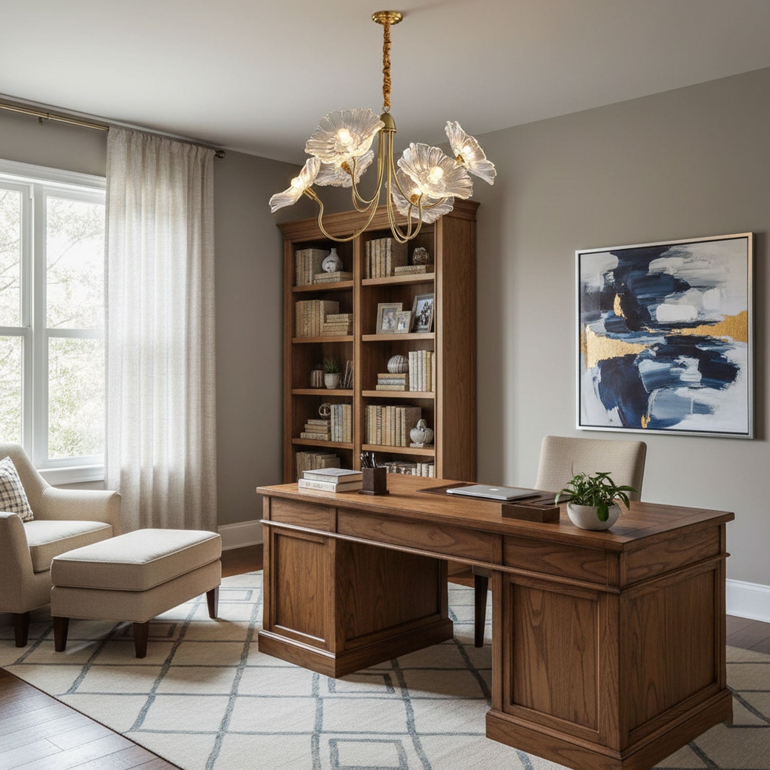 Lotus Leaf Glass Chandelier - Vakkerlight