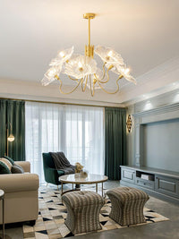 Lotus Leaf Glass Chandelier - Vakkerlight