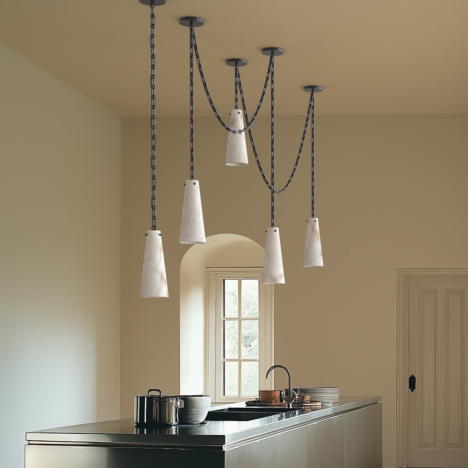 Savona Alabaster Chandelier - Vakkerlight