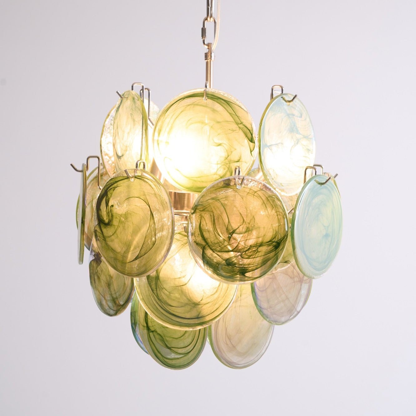 Lunaria Disc Murano Chandelier - Vakkerlight