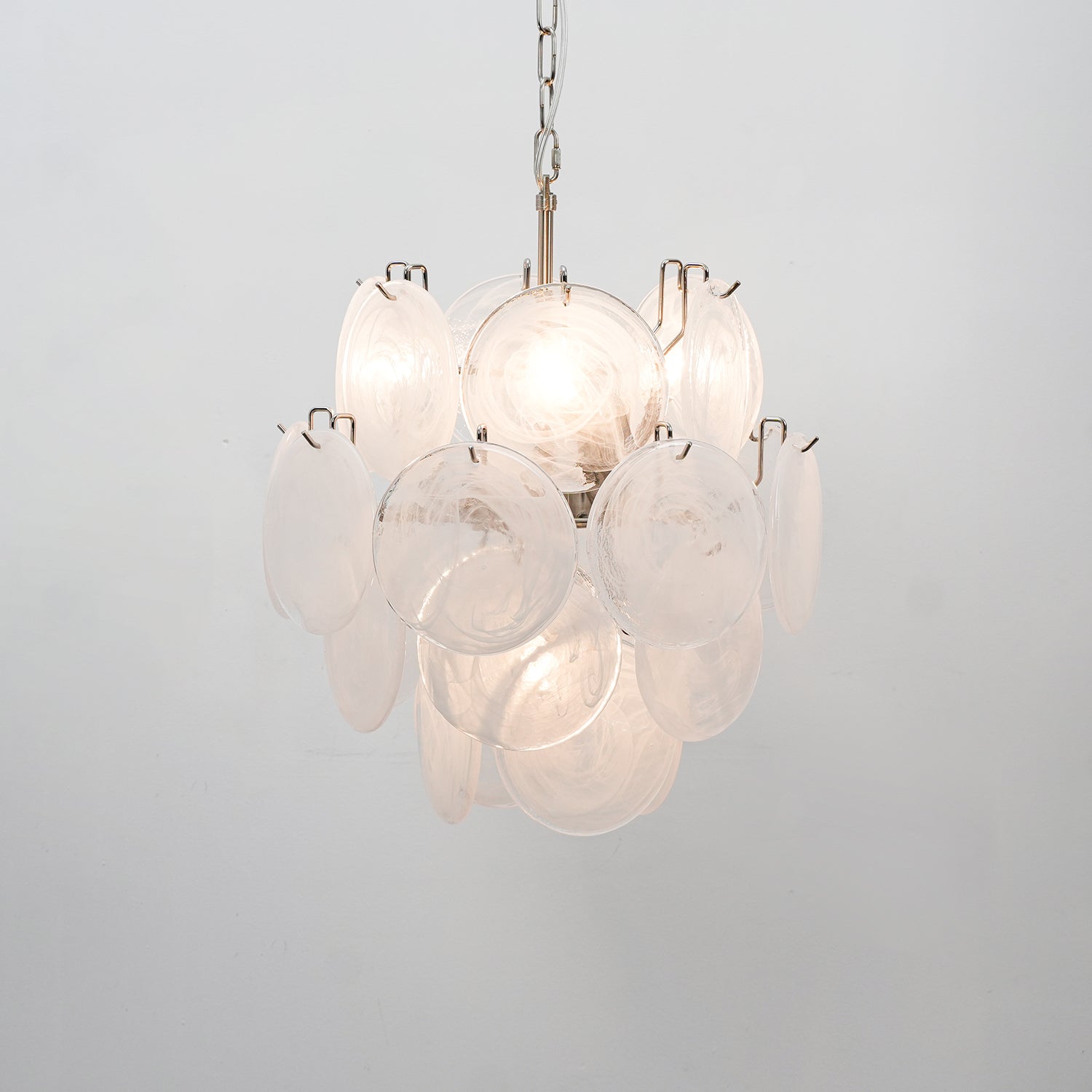 Lunaria Disc Murano Chandelier - Vakkerlight