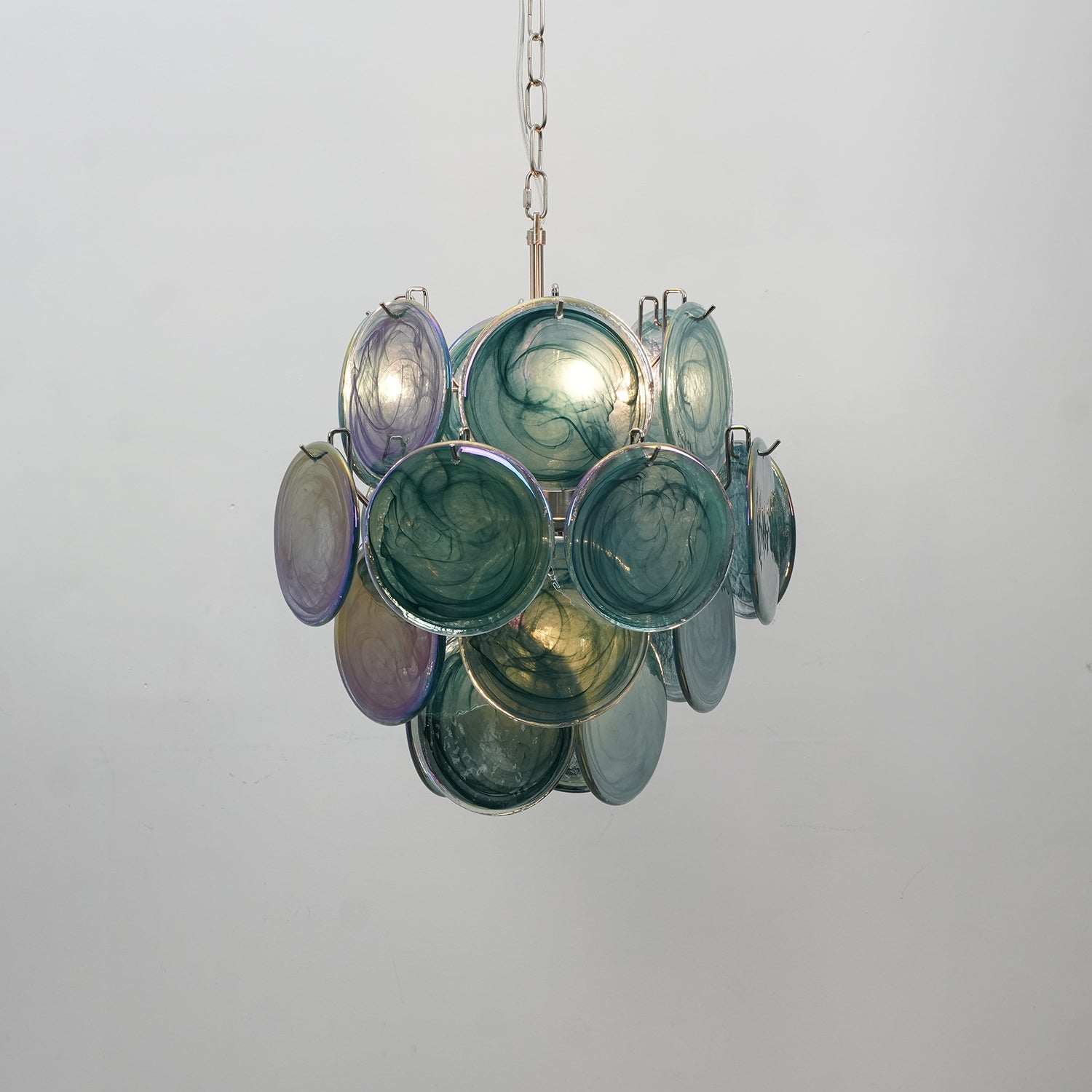 Lunaria Disc Murano Chandelier - Vakkerlight