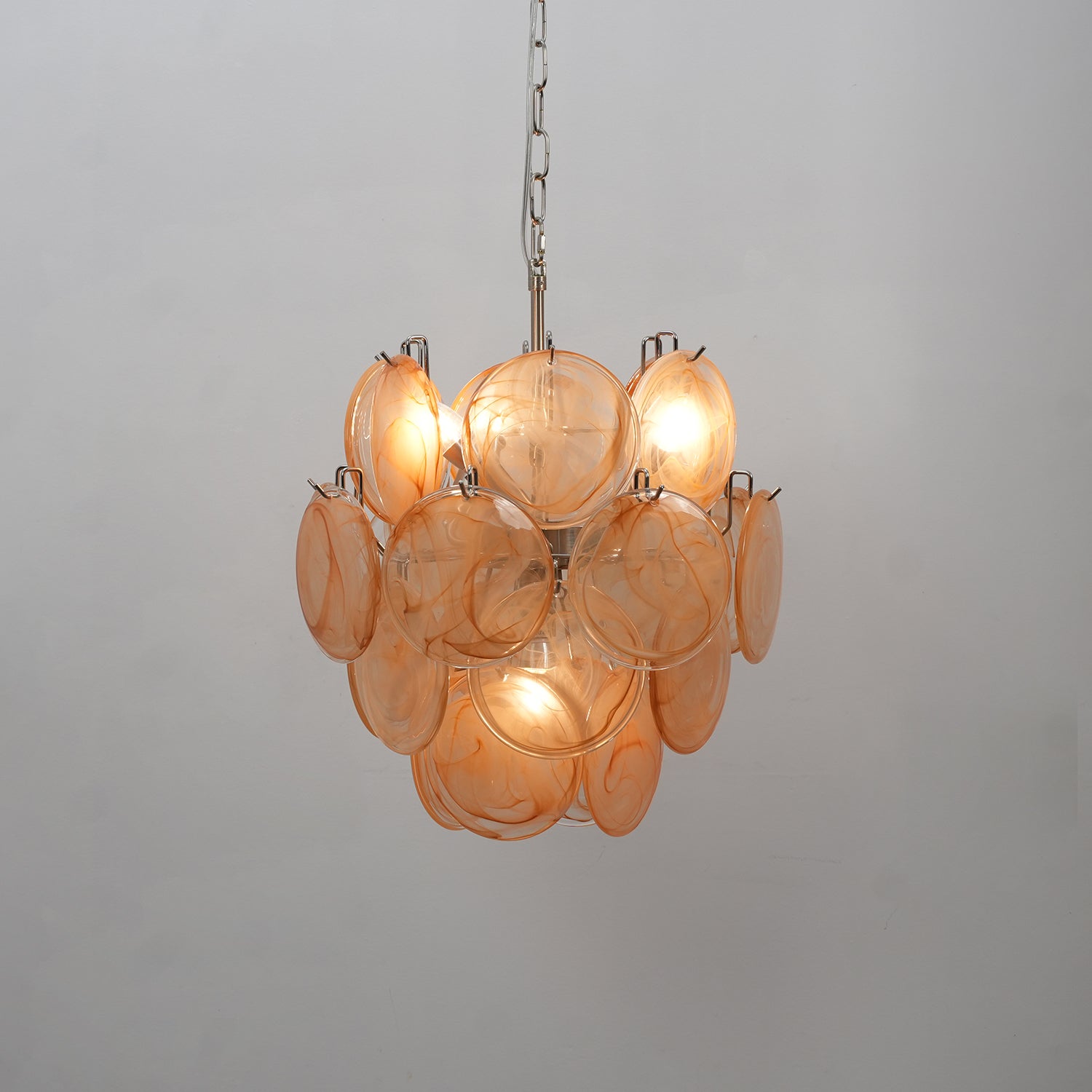 Lunaria Disc Murano Chandelier - Vakkerlight