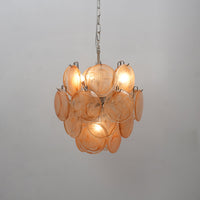 Lunaria Disc Murano Chandelier - Vakkerlight