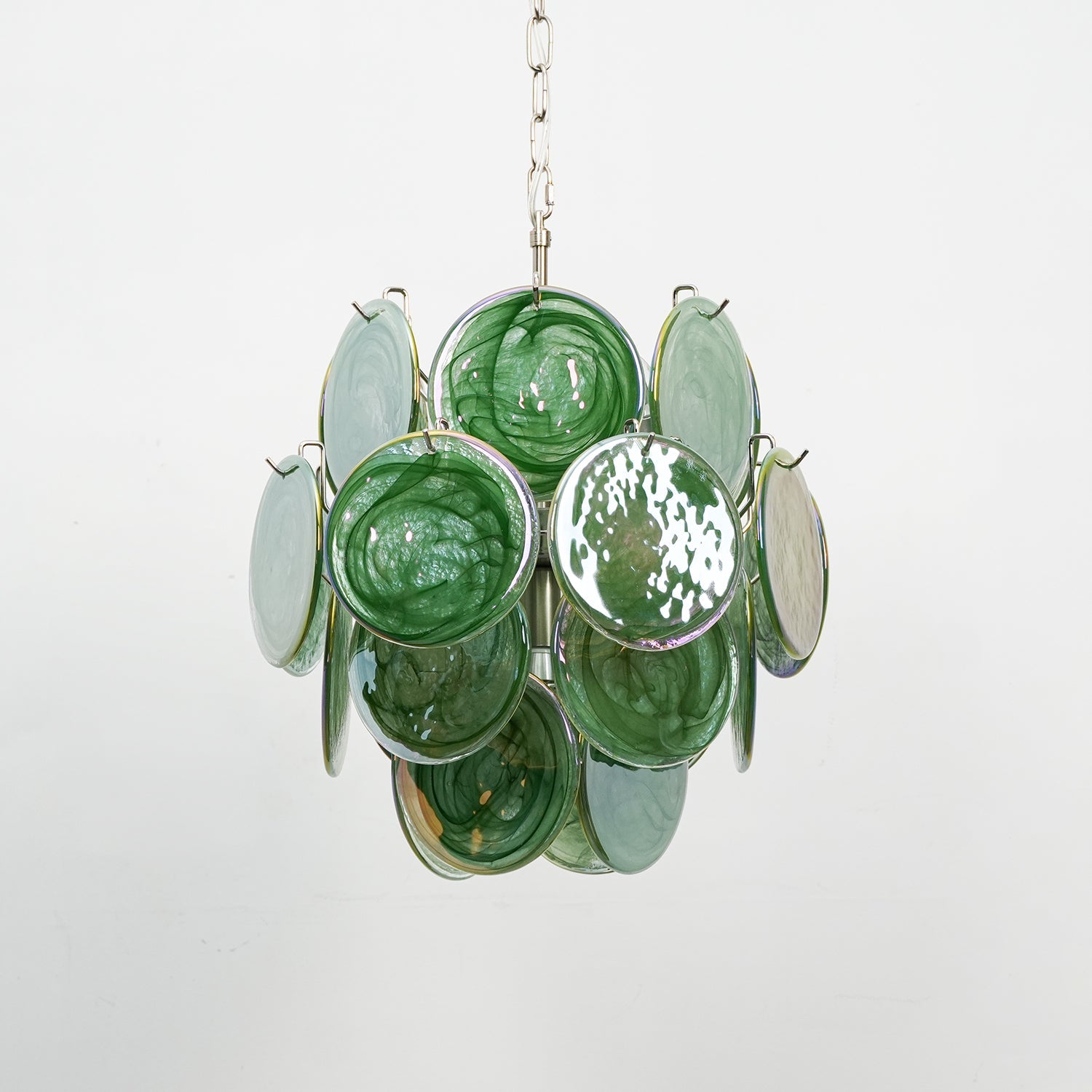Lunaria Disc Murano Chandelier - Vakkerlight