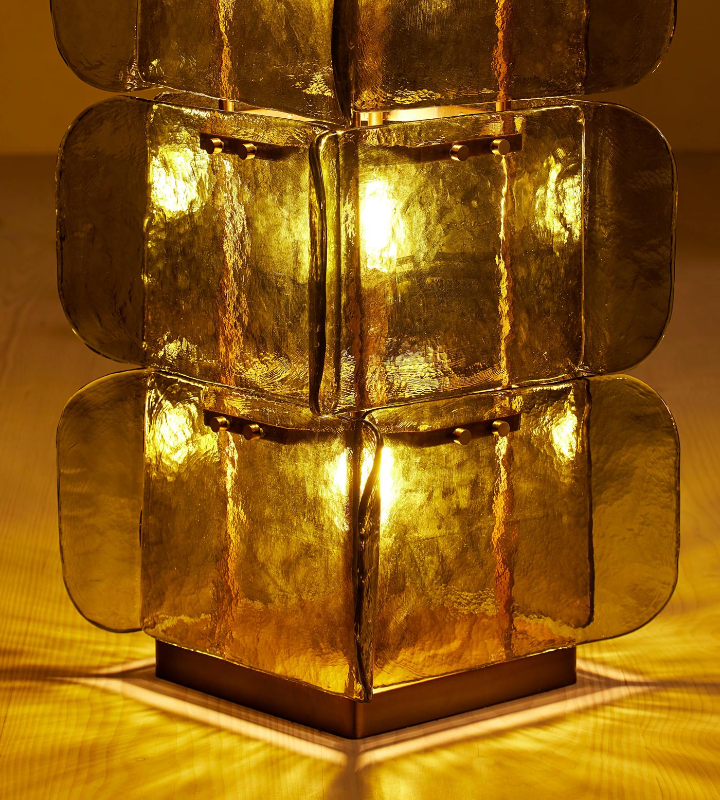 Lush Glass Tower Floor Lamp - Vakkerlight