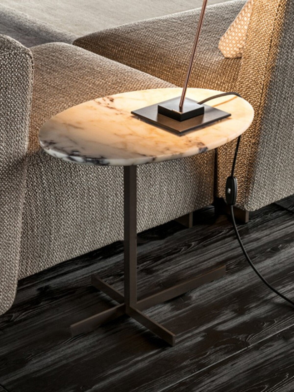 Marble Accent Side Table - Vakkerlight